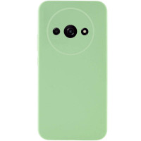 Накладка (з мікрофіброю) Silicone Cover Lakshmi Full Camera (A) для Xiaomi Redmi A3- фісташковий