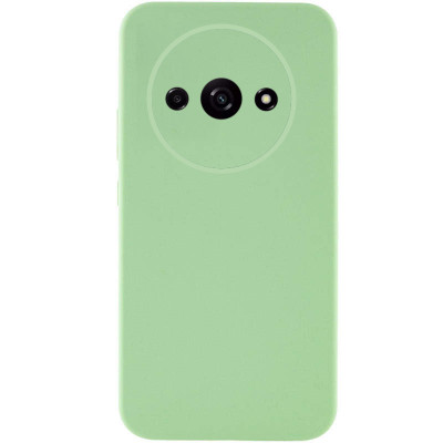 Накладка (з мікрофіброю) Silicone Cover Lakshmi Full Camera (A) для Xiaomi Redmi A3- фісташковий