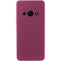 Накладка (з мікрофіброю) Silicone Cover Lakshmi Full Camera (A) для Xiaomi Redmi A3- марсала