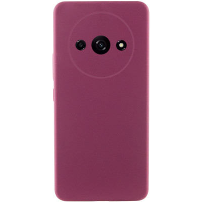 Накладка (з мікрофіброю) Silicone Cover Lakshmi Full Camera (A) для Xiaomi Redmi A3- марсала