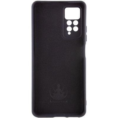 Накладка (з мікрофіброю) Silicone Cover Lakshmi Full Camera (A) для Xiaomi Redmi Note 11 4G / Note 11S- чорний
