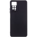 Накладка (з мікрофіброю) Silicone Cover Lakshmi Full Camera (A) для Xiaomi Redmi Note 11 4G / Note 11S- чорний