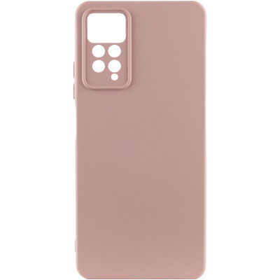 Накладка (з мікрофіброю) Silicone Cover Lakshmi Full Camera (A) для Xiaomi Redmi Note 11 Pro 4G / 5G / Redmi Note 12 Pro 4G / Note 11E Pro- рожевий пісок