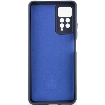 Накладка (з мікрофіброю) Silicone Cover Lakshmi Full Camera (A) для Xiaomi Redmi Note 11 Pro 4G / 5G / Redmi Note 12 Pro 4G / Note 11E Pro- темно-синій