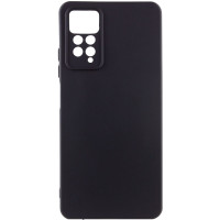 Накладка (з мікрофіброю) Silicone Cover Lakshmi Full Camera (A) для Xiaomi Redmi Note 11 Pro 4G / 5G / Redmi Note 12 Pro 4G / Note 11E Pro- чорний