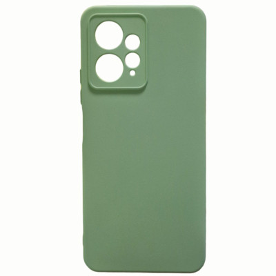 Накладка (з мікрофіброю) Silicone Cover Lakshmi Full Camera (A) для Xiaomi Redmi Note 12 4G- фісташковий