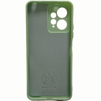 Накладка (з мікрофіброю) Silicone Cover Lakshmi Full Camera (A) для Xiaomi Redmi Note 12 4G- фісташковий
