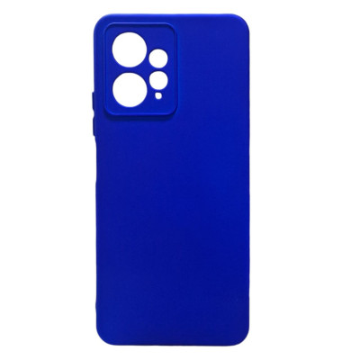 Накладка (з мікрофіброю) Silicone Cover Lakshmi Full Camera (A) для Xiaomi Redmi Note 12 4G- ультра-синій