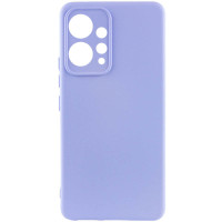 Накладка (з мікрофіброю) Silicone Cover Lakshmi Full Camera (A) для Xiaomi Redmi Note 12 4G- бузковий