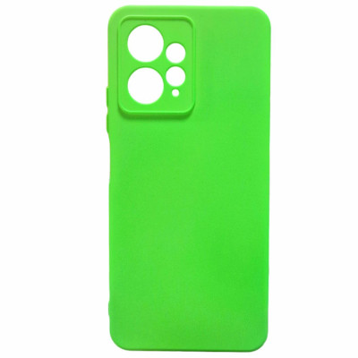 Накладка (з мікрофіброю) Silicone Cover Lakshmi Full Camera (A) для Xiaomi Redmi Note 12 4G- салатовий