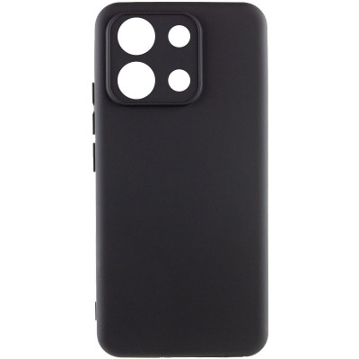 Накладка (з мікрофіброю) Silicone Cover Lakshmi Full Camera (A) для Xiaomi Redmi Note 13 Pro 4G / Poco M6 Pro 4G / Redmi Note 14s- чорний