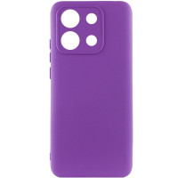 Накладка (з мікрофіброю) Silicone Cover Lakshmi Full Camera (A) для Xiaomi Redmi Note 13 Pro 4G / Poco M6 Pro 4G / Redmi Note 14s- фіолетовий
