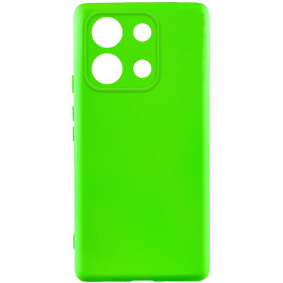 Накладка (з мікрофіброю) Silicone Cover Lakshmi Full Camera (A) для Xiaomi Redmi Note 13 Pro 4G / Poco M6 Pro 4G / Redmi Note 14s- салатовий