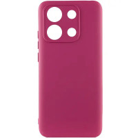 Накладка (з мікрофіброю) Silicone Cover Lakshmi Full Camera (A) для Xiaomi Redmi Note 13 Pro 4G / Poco M6 Pro 4G / Redmi Note 14s- марсала