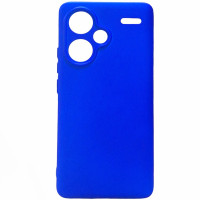 Накладка (з мікрофіброю) Silicone Cover Lakshmi Full Camera (A) для Xiaomi Redmi Note 13 Pro Plus- ультра-синій