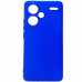 Накладка (з мікрофіброю) Silicone Cover Lakshmi Full Camera (A) для Xiaomi Redmi Note 13 Pro Plus- ультра-синій