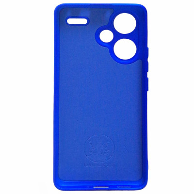 Накладка (з мікрофіброю) Silicone Cover Lakshmi Full Camera (A) для Xiaomi Redmi Note 13 Pro Plus- ультра-синій