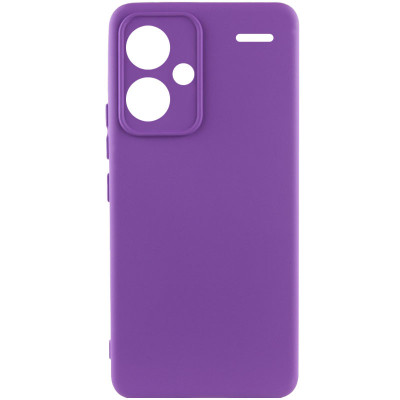 Накладка (з мікрофіброю) Silicone Cover Lakshmi Full Camera (A) для Xiaomi Redmi Note 13 Pro Plus- фіолетовий