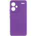 Накладка (з мікрофіброю) Silicone Cover Lakshmi Full Camera (A) для Xiaomi Redmi Note 13 Pro Plus- фіолетовий