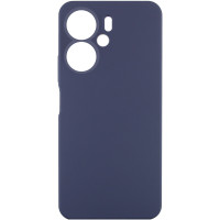 Накладка (з мікрофіброю) Silicone Cover Lakshmi Full Camera (AAA) для Xiaomi Redmi 13C 4G/5G / Poco C65 / Poco M6 5G- темно-синій