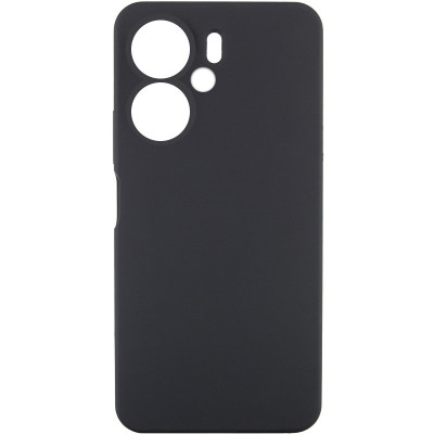 Накладка (з мікрофіброю) Silicone Cover Lakshmi Full Camera (AAA) для Xiaomi Redmi 13C 4G/5G / Poco C65 / Poco M6 5G- чорний