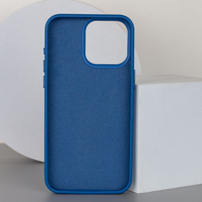 Накладка шкіряна Bonbon Leather Metal Style with Magnetic для iPhone 12 Pro / 12- індіго Накладка шкіряна Bonbon Leather Metal Style with Magnetic для iPhone 12 Pro / 12- індіго