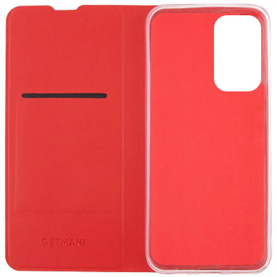 Чохол-книжка GETMAN Elegant для Motorola Moto G24 / G04 / G04s / E14- червоний Чохол-книжка GETMAN Elegant для Motorola Moto G24 / G04 / G04s / E14- червоний
