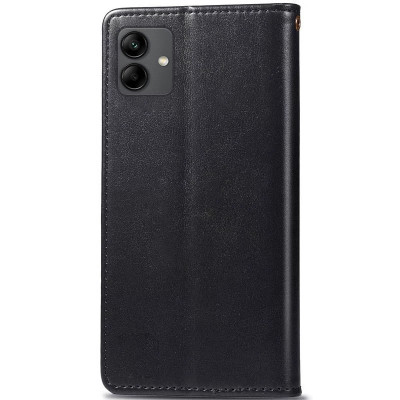 Чохол-книжка GETMAN Gallant шкіряний для Samsung A05 / A055- чорний Чохол-книжка GETMAN Gallant шкіряний для Samsung A05 / A055- чорний