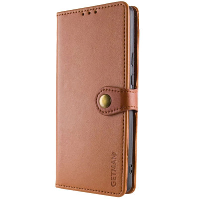 Чохол-книжка GETMAN Gallant шкіряний для Samsung A05 / A055- коричневий Чохол-книжка GETMAN Gallant шкіряний для Samsung A05 / A055- коричневий