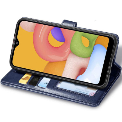 Чохол-книжка GETMAN Gallant шкіряний для Samsung S24 Ultra- синій Чохол-книжка GETMAN Gallant шкіряний для Samsung S24 Ultra- синій