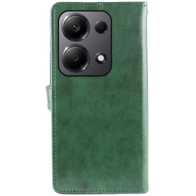 Чохол-книжка GETMAN Gallant шкіряний для Xiaomi Redmi 13 4G / Poco M6 4G- зелений Чохол-книжка GETMAN Gallant шкіряний для Xiaomi Redmi 13 4G / Poco M6 4G- зелений