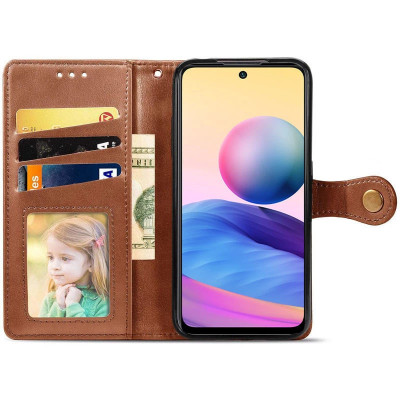 Чохол-книжка GETMAN Gallant шкіряний для Xiaomi Redmi 9- коричневий Чохол-книжка GETMAN Gallant шкіряний для Xiaomi Redmi 9- коричневий