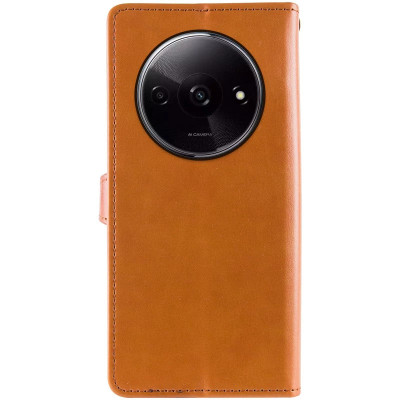 Чохол-книжка GETMAN Gallant шкіряний для Xiaomi Redmi A3- коричневий Чохол-книжка GETMAN Gallant шкіряний для Xiaomi Redmi A3- коричневий