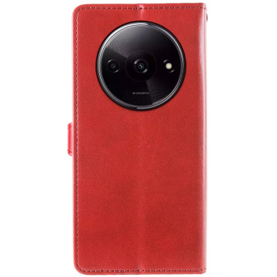 Чохол-книжка GETMAN Gallant шкіряний для Xiaomi Redmi A3- червоний Чохол-книжка GETMAN Gallant шкіряний для Xiaomi Redmi A3- червоний