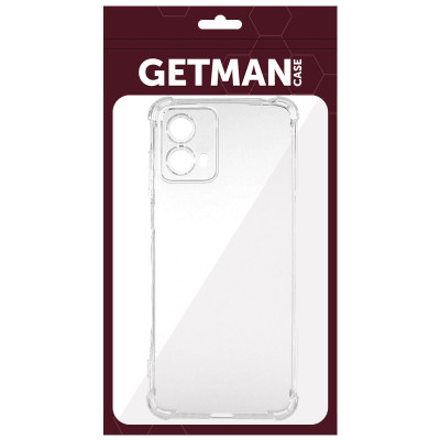 Накладка GETMAN посилені кути для Motorola Moto G24- прозорий Накладка GETMAN посилені кути для Motorola Moto G24- прозорий