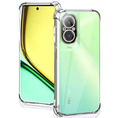 Накладка GETMAN посилені кути для Realme C67 4G- прозорий Накладка GETMAN посилені кути для Realme C67 4G- прозорий