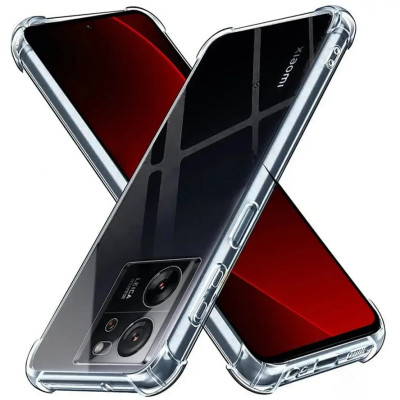 Накладка GETMAN посилені кути для Xiaomi 13T Pro / 13T- прозорий Накладка GETMAN посилені кути для Xiaomi 13T Pro / 13T- прозорий