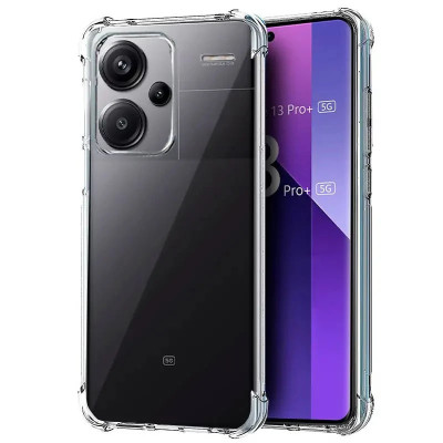 Накладка GETMAN посилені кути для Xiaomi Redmi Note 13 Pro Plus- прозорий Накладка GETMAN посилені кути для Xiaomi Redmi Note 13 Pro Plus- прозорий