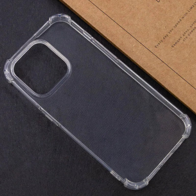 Накладка GETMAN посилені кути для iPhone 15 Pro Max- прозорий Накладка GETMAN посилені кути для iPhone 15 Pro Max- прозорий