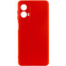 Накладка (з мікрофіброю) Silicone Cover Lakshmi Full Camera для Motorola Moto G24- червоний