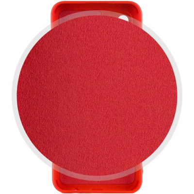 Накладка (з мікрофіброю) Silicone Cover Lakshmi Full Camera для Motorola Moto G24- червоний