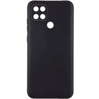 Накладка (з мікрофіброю) Silicone Cover Lakshmi Full Camera для Oppo A15s / A15- чорний