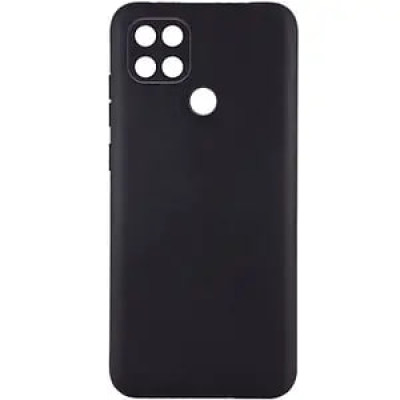 Накладка (з мікрофіброю) Silicone Cover Lakshmi Full Camera для Oppo A15s / A15- чорний