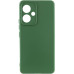 Накладка (з мікрофіброю) Silicone Cover Lakshmi Full Camera для Xiaomi Redmi 13 4G / Poco M6 4G- темно-зелений