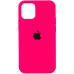 Накладка (з мікрофіброю) Silk Full Protective для iPhone 12 Pro / 12- яскраво-рожевий