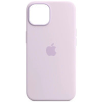Накладка (з мікрофіброю) Silk Full Protective для iPhone 15 Pro (6.1``)- лавандовий