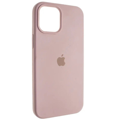 Накладка (з мікрофіброю) Silk Full Protective для iPhone 15 Pro Max (6.7``)- рожевий пісок