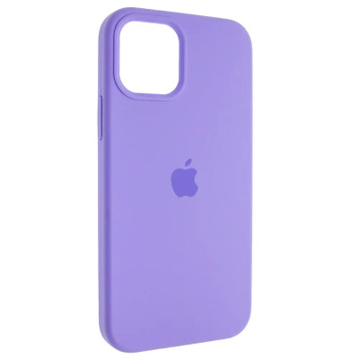 Накладка (з мікрофіброю) Silk Full Protective для iPhone 15 Pro Max (6.7``)- бузковий