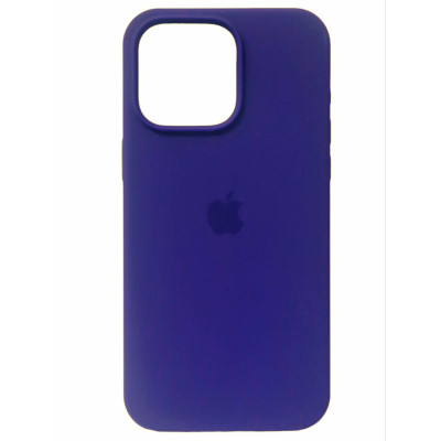 Накладка (з мікрофіброю) Silk Full Protective для iPhone 15 Pro Max (6.7``)- яскраво-фіолетовий