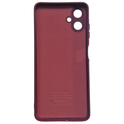 Накладка (з мікрофіброю) Soft Silk для Samsung A06- марсала